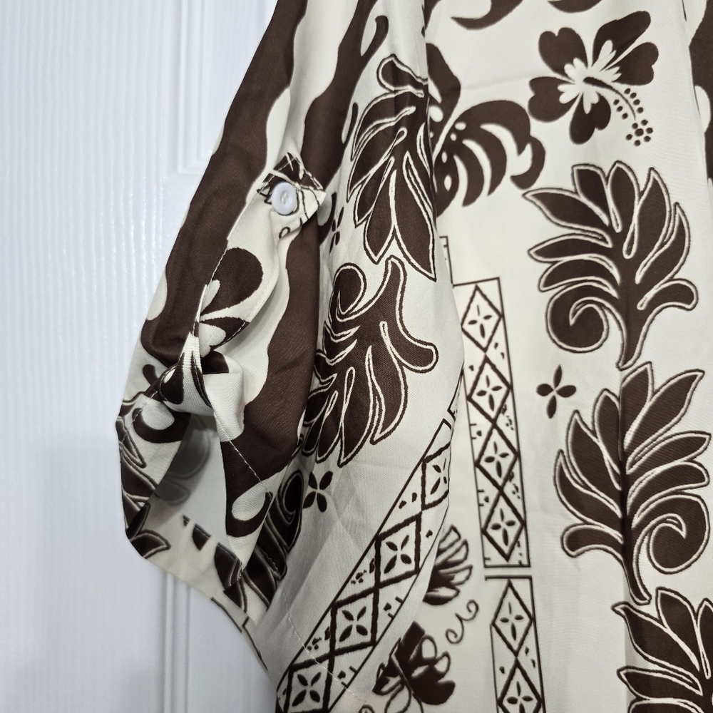 Brown and Cream Floral Skirt And TOP - Picture 10 of 13
